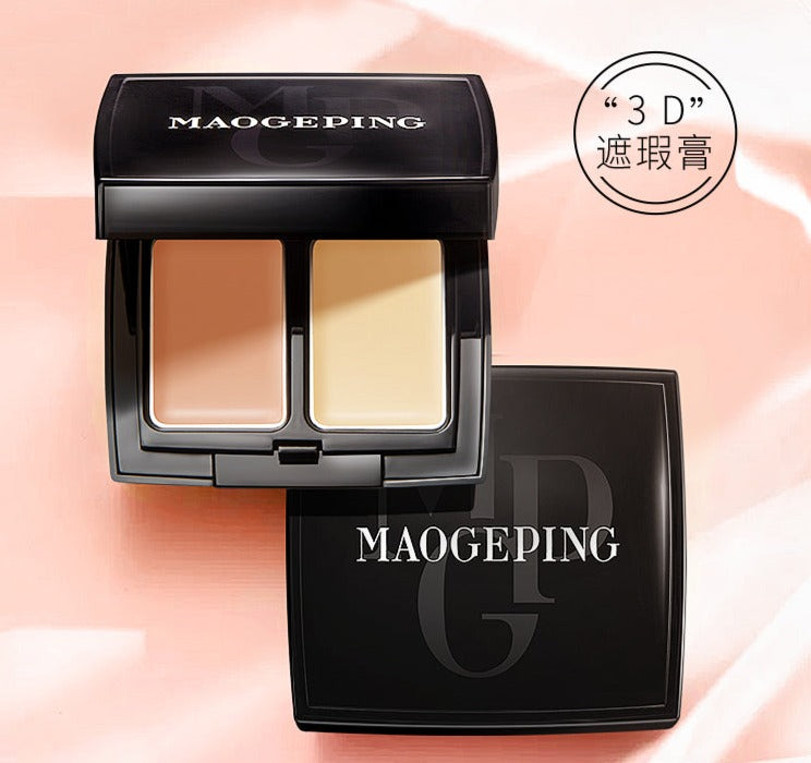 MAOGEPING Flawless Double-Colour Concealer+brush 毛戈平无暇双色