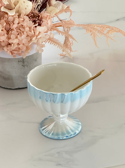Pearl Glaze Gradual Change High-Footed Yogurt Dessert Cup 珍珠釉炫目高温釉渐变高脚酸奶甜品杯
