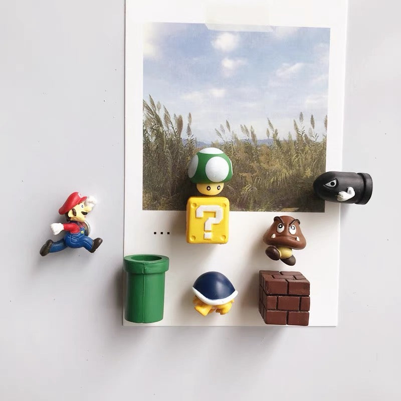 Super Mario Magnet Set 超级马里奥冰箱贴套装