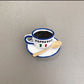 Handmade ins Style 3D Refrigerator Magnets-Espresso 手作北欧INS风3D创意冰箱贴-蓝色咖啡