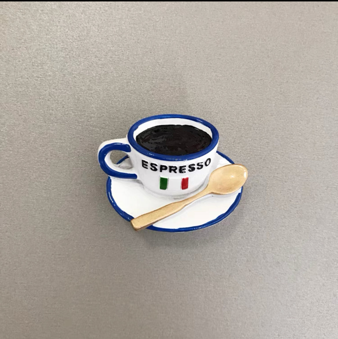 Handmade ins Style 3D Refrigerator Magnets-Espresso 手作北欧INS风3D创意冰箱贴-蓝色咖啡