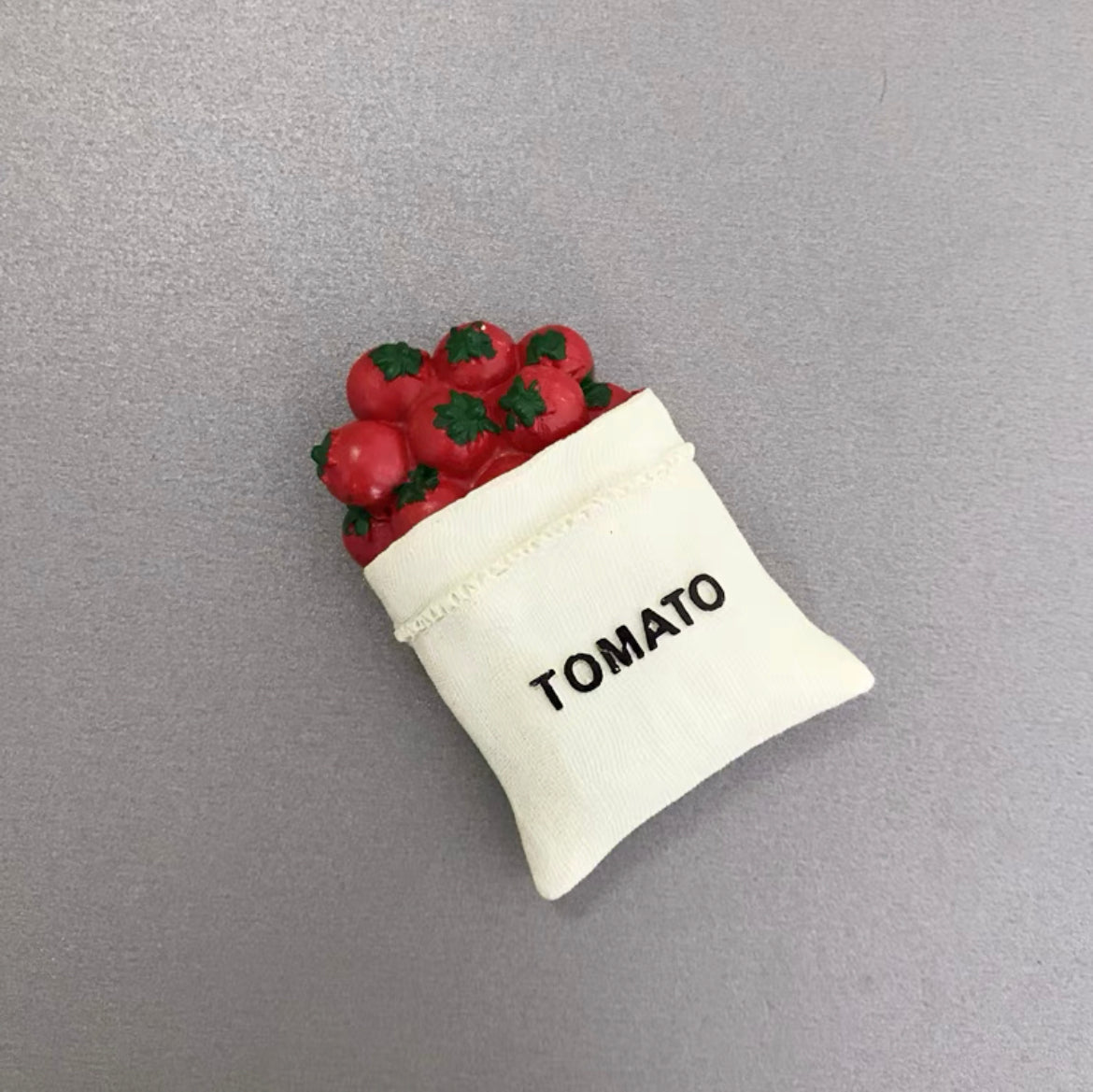 Handmade ins Style 3D Refrigerator Magnets-Tomato Bag 手作北欧INS风3D创意冰箱贴-西红柿袋