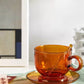 Amber Coffee Cup Set (including saucer and spoon)琥珀色咖啡杯套装（包含碟勺）