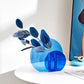 Ocean Blue Circle Acrylic Vase 蔚蓝色大小圆亚克力花瓶